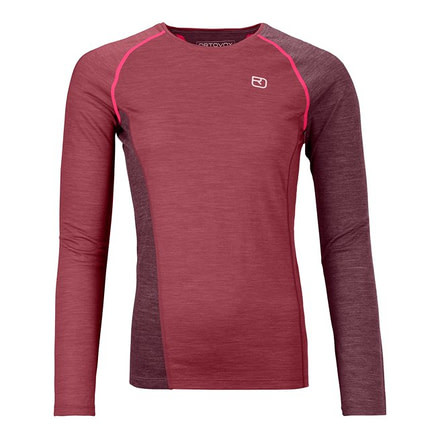 Ortovox 120 Cool Tec Fast Upward Long Sleeve - Womens, Dark Blood Blend, Large, 8805800014