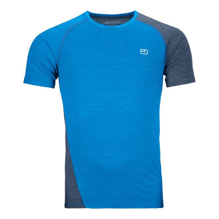 Ortovox 120 Cool Tec Fast Upward T-Shirt - Mens, Safety Blue Blend, Medium, 8815700002