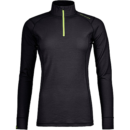 Ortovox 145 Ultra Zip Neck Base Layer Shirt - Womens, Black Raven, Extra Small, 8458800001