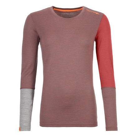 Ortovox 185 RockNWool Long Sleeve - Womens, Blush Blend, Medium, 8415100053-34201-M