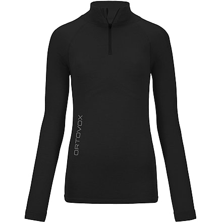 Ortovox 230 Competition Zip Neck Long Sleeve - Womens, Black Raven, Small, 8588000013