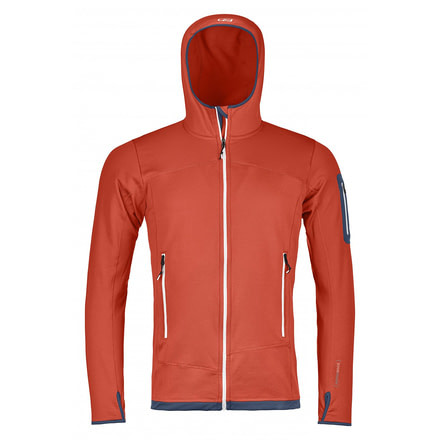 Ortovox Fleece Light Hoody - Mens, Crazy Orange, Medium, 8709600002