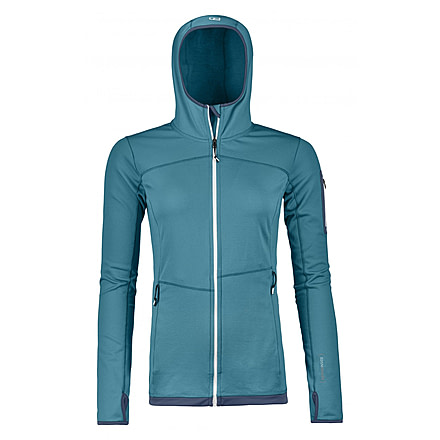 Ortovox Fleece Light Hoody - Womens, Aqua, Medium, 8708600003