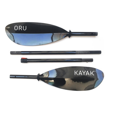 Oru Kayak Carbon Paddle, Black Carbon Fiber, 220-230cm OCP101-BLA-00