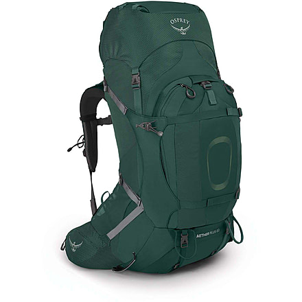 Osprey Aether Plus 60 Pack, Axo Green, Large/Extra Large, 10002903