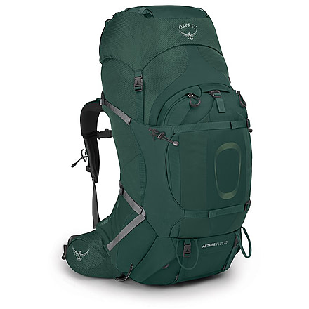 Osprey Aether Plus 70 Pack, Axo Green, Small/Medium, 10002898