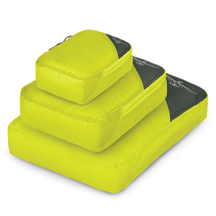 Osprey Ultra Light Packing Cube Set, Electric Lime, One Size 10001285