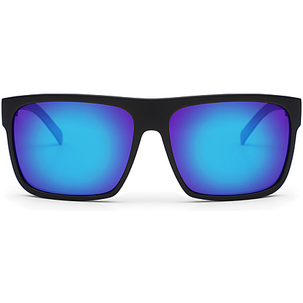 OTIS AFTER DARK Sunglasses - Mens, Matte Black/Mirror Blue Polar, 59-15-135, 15-1904P