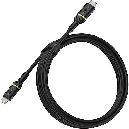 OtterBox Lightning to USB-C Fast Charge Cable 2m, Black/Space Sand, 78-52647