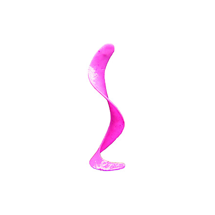 Otter Curly Long Tails, Pink, 6 1/2in, 8/Jar, CLP