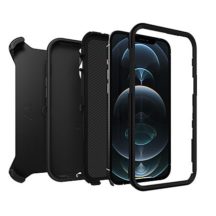 OtterBox Iphone 12 Pro Max Defender Case, Black, 77-65449