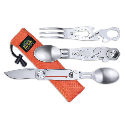 Outdoor Edge Cutlery Chowpal Mealtime Multitool, Silver CPL-10C