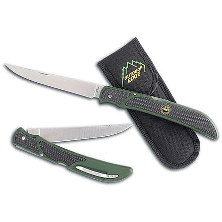 Outdoor Edge Cutlery Fish & Bone Knife, Green, One size FB-1