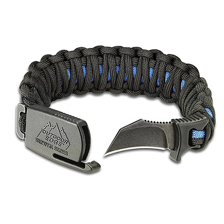 Outdoor Edge Cutlery Paraclaw Thin Blue Line, Black/Blue, Large, PCU-90C