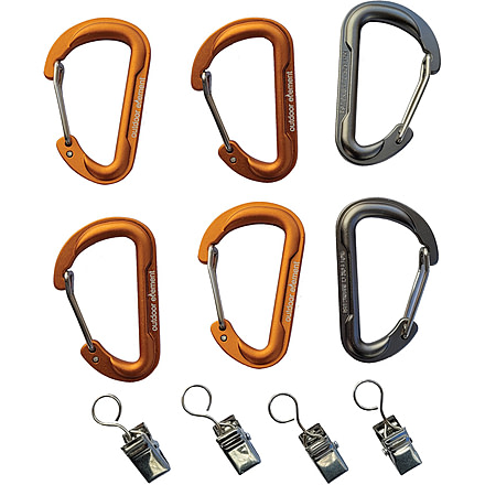 Outdoor Element Carabiner &amp; Clip Set