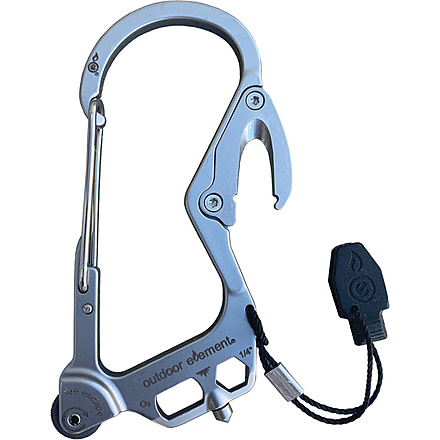 Outdoor Element Fire Escape Carabiner Silver