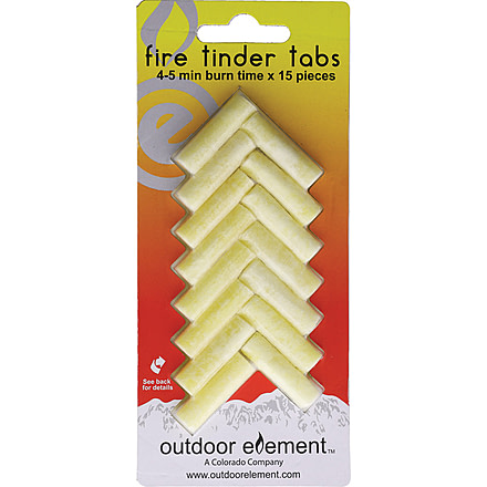 Outdoor Element Fire Tinder Tabs 15-PK, ODEFT15