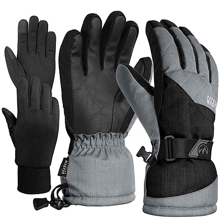 Outdoor Master 5-Finger Snow Gloves, Mens, 5-finger-snow-gloves
