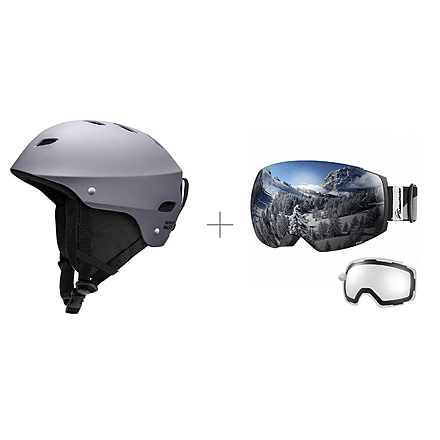 Outdoor Master Bundle Sale, Pro Goggle Kelvin Helmets w/Lens, wer-bue-salee-k-ski-he