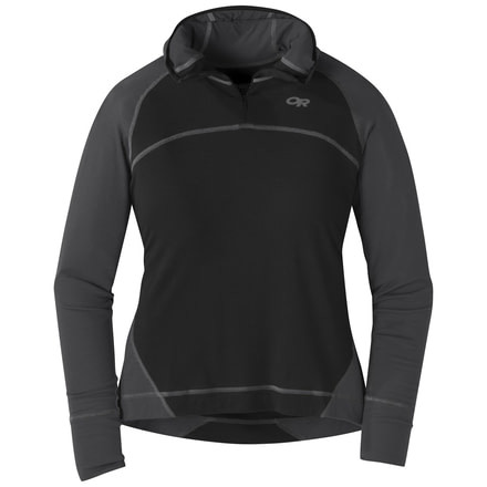 Outdoor Research Alpine Onset Hoody - Womens, Black/Storm, Extra Small, 2681561344005