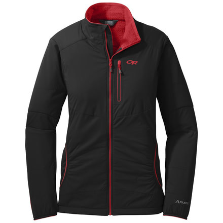 Outdoor Research Ascendant Jacket - Women's-Black/Flame-Large