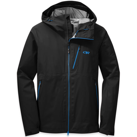 Outdoor Research Axiom Jacket - Men's-Black/Tahoe-Small
