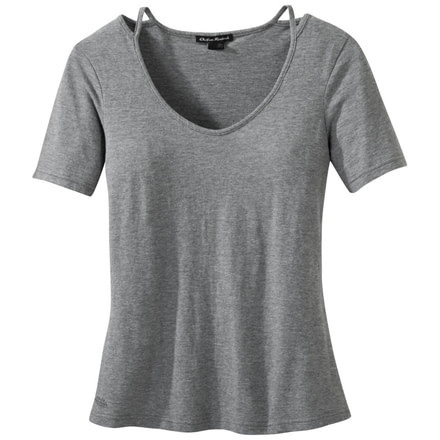 Outdoor Research Camila Short Sleeve Tee - Women's, Pewter, Small 250132-0008006