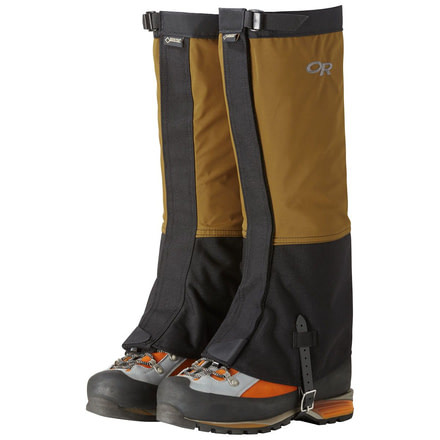 Outdoor Research Crocodile Gaiters - Mens, Ochre/Black, Small, 2431181702006