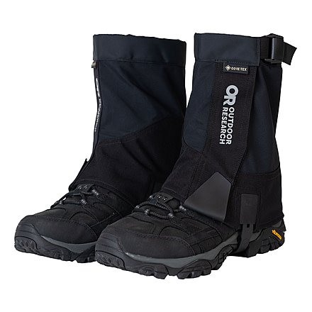 Outdoor Research Crocodile Mid-Height Gaiters, Black, Extra Large, 3224160001-XL