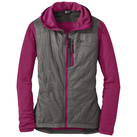 Outdoor Research DeviatHoody - Womens, Sangria/Pewter, Extra Small, 2437781465005