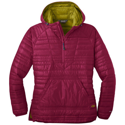Outdoor Research Down Baja Pullover - Womens, Beet, Large, 2684991585008