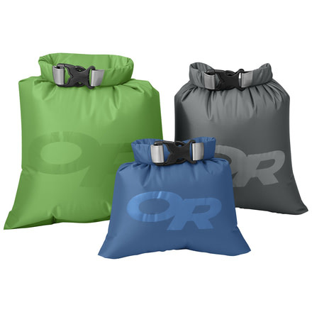 Outdoor Research Dry Ditty Sacks PAK-3, Unisex, Assorted, One Size 242824-assorted-1size