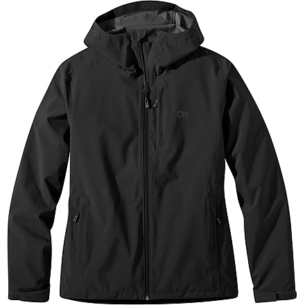 Outdoor Research Dryline Rain Jacket - Womens, Black, Small, 2876180001006