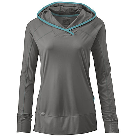 Outdoor Research Echo Hoody - Women's-Pewter/Typhoon-X-Large
