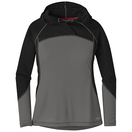 Outdoor Research Echo Hoody - Womens, Pewter/Black, Large, 2681370044008