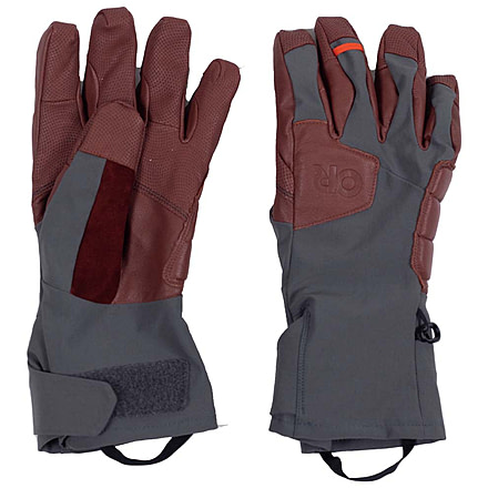 Outdoor Research Extravert Gloves - Mens, Charcoal/Brick, Small, 3005412525006