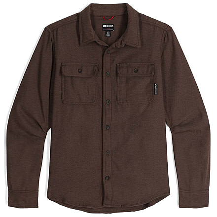 Outdoor Research Feedback Flannel Twill Shirt - Mens, Hickory, 3XL, 3005132443011