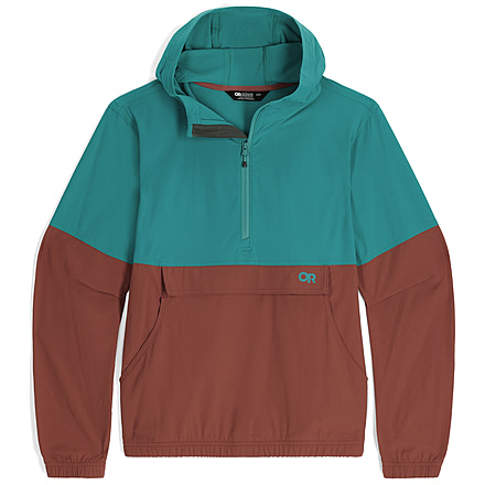 Outdoor Research Ferrosi Anorak Hoodie - Womens, Tropical/Brick, L, 2876232371008