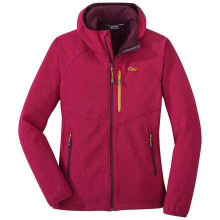 Outdoor Research Ferrosi Grid Hooded Jacket - Womens, Beet, Large, 2714351585008