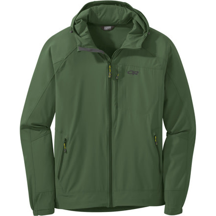 Outdoor Research Ferrosi Hooded Jacket - Men's, Emerald, 2XL, 2691710745010
