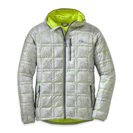 Outdoor Research Filament Hooded Jacket - Men's-Alloy/Jolt-Medium