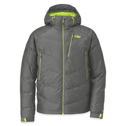 Outdoor Research Floodlight Jacket - Men's-Pewter/Lemongrass-Small