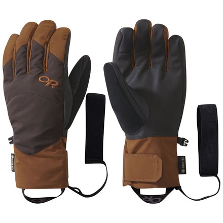 Outdoor Research Fortress Sensor Gloves - Mens, Saddle/Dark Roast, Small, 2715521683006