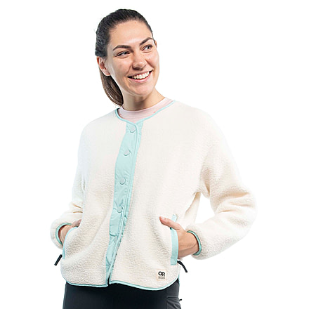 Outdoor Research Grayland Fleece Jacket - Womens, Bone/Calcite, 2XL, 3005332512010