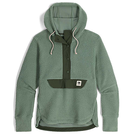 Outdoor Research Grayland Fleece Pullover Hoodie - Womens, Balsam/Verde, 2XL, 3005322506010