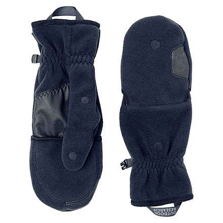 Outdoor Research Gripper Convertible Windbloc Mitts, Black, XL, 3221910001009