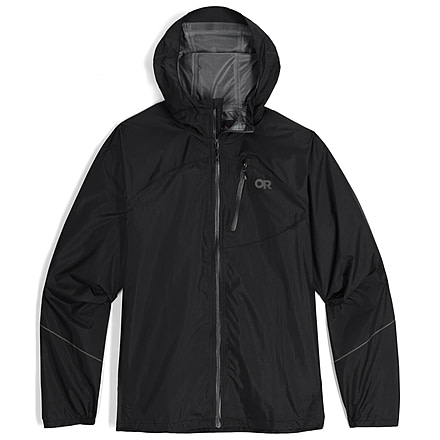 Outdoor Research Helium Rain Jacket - Mens, Black, S, 3224020001006