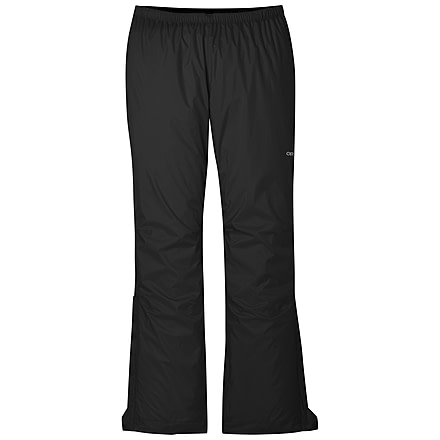 Outdoor Research Helium Rain Pants - Womens, Black, Medium, Regular, 3224040001-M-Reg