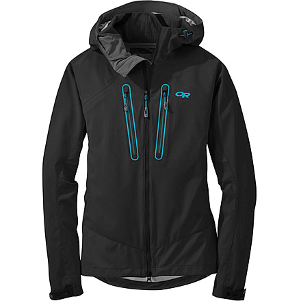 Outdoor Research Iceline Jacket - Women's-Black/Rio-Medium