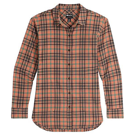 Outdoor Research Kulshan Flannel Shirt - Womens, Cinnamon, Small, 3001112451006